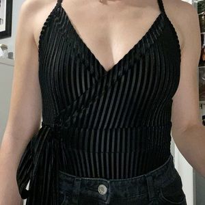 Forever 21 back tie bodysuit
